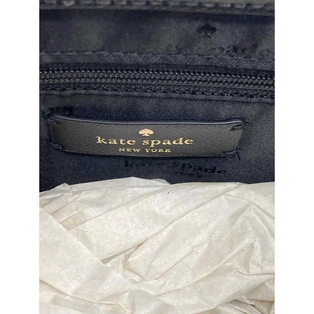 Kate Spade NEW YORK Perry Black Medium Satchel Crossbody Strap NWT $399 Purse‎